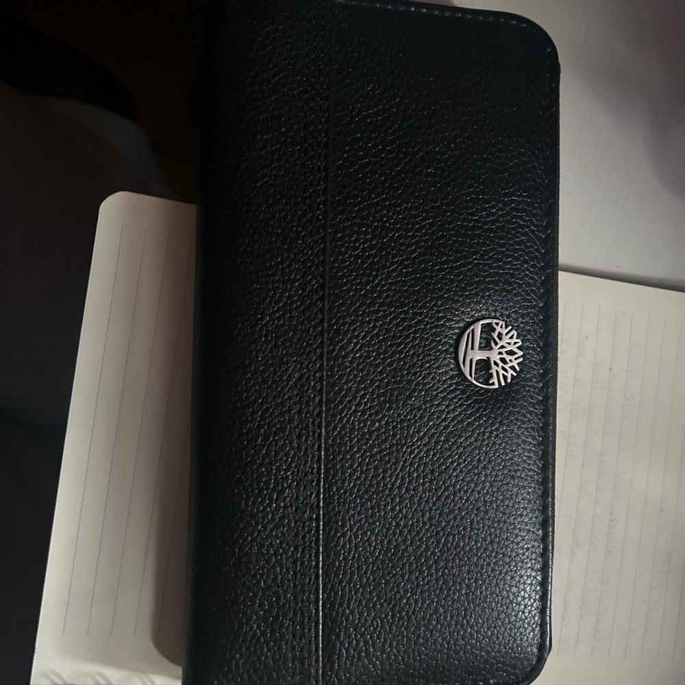 Timberland Black Pebbled Leather Wallet